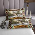 thumbnail image 3 of Erosebridal Big Pike Bass Fish Quilt Sets for Queen Size Bed, Hunting and Fishing Bed Set, Rustic Decor, Microfiber 3-Piece, 3 of 5