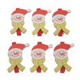 thumbnail image 1 of 6pcs Pinzas Noel Pequeñas para fotografía, Clips de Decorativas para Regalos, Tarjetas, Despedidas de Soltera amarillo Macarena Clips de madera impresos, 1 of 7
