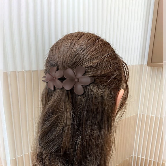 Floral Bill Clip Hair Accessories Korean Style Hair Clips for Women Girls Elegant Hairpin Barrettes Non- Grip