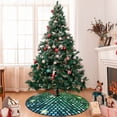 thumbnail image 7 of Rateoe Green Disco Lights Print Christmas Tree Skirt 30" for Xmas Holiday New Year Party Circle Tree Mat Ornaments Decoration, 7 of 7