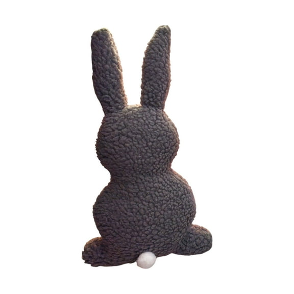 Zznnkj Bunny Stuffed Animal Throw Pillow, Soft Sherpa Rabbit Plush Toy Cuddly Bunny Cozy Pillow for Sofa, Couch, Bedroom Decor, Easter Gifts