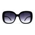 thumbnail image 2 of Womens Rhinestone Jewel Hinge Oversize Butterfly Designer Sunglasses Black Smoke, 2 of 4