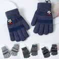 thumbnail image 4 of Dyfzdhu Kid Winter Gloves Children Stretchy Warm Gloves Boys Or Girls Knit Gloves Blue, 4 of 4