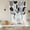 Black, variant on Grey Ombre Geometric Tie Up Curtains for Windows, Balloon Window Shades, Middle Century Vintage Abstract Art Kitchen Window Treatments Roll Up Curtain for Basement/Nursery 52"x45"