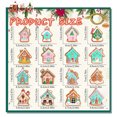 thumbnail image 3 of 16 piezas de colgantes de casa para árbol de Navidad lindejuan casa rosa, 3 of 5