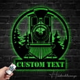 thumbnail image 4 of Handmadetneonsign Custom Steam Engine Train Locomotive Metal Wall Art with LED Light Décor, 4 of 5