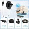 thumbnail image 5 of Bird Bath Heater with Fountain Pump 70W Black, Heated Bird Baths for Outdoor in Winter, with Thermostatically Controlled and 3.3ft Cord, Birdbath Deicer,Heated Bird Bath for Garden Birdbath, 5 of 9