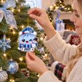 thumbnail image 5 of 2027 Christmas Bao Bun Hanging Ornament Christmas Decor , 2d Flat Christmas Tree Decorations, Multiple Designs Christmas Dumplings for Xmas Tree, Window, Door, 5 of 7