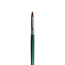 Kraze FX Face Paint Brush - Petal (3/16"), Professional Artist Fine Pointed Tip Painting Brush, Soft PBT Bristles, Short Wooden Handle, Nickel Plated Copper Ferrule, Perfect for Petal, Flower Design