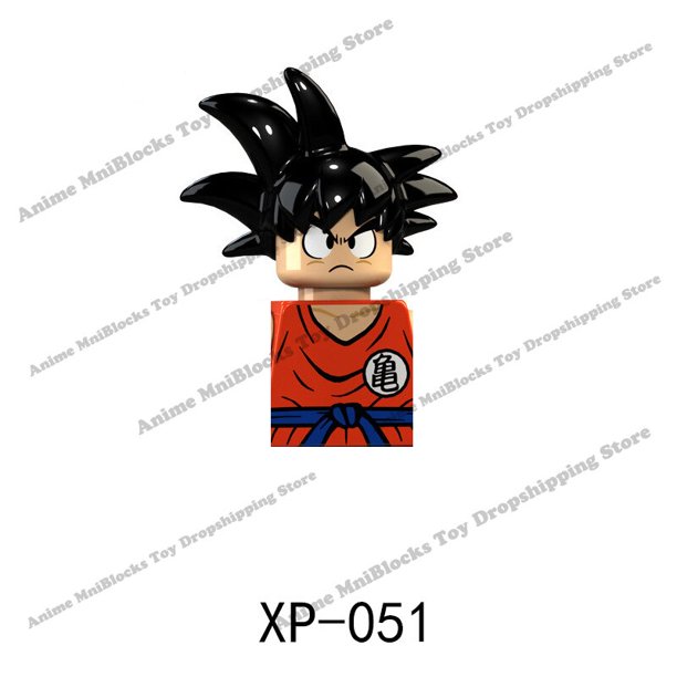 Bloques de construcción de dibujos animados para niños, juguete de ladrillos para armar figuras de acción de Dragon Ball Z, modelo KT1007 KF6142 qym unisex