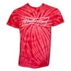 Budweiser Budweiser Mens T-Shirt, Red Tie Dye - Large