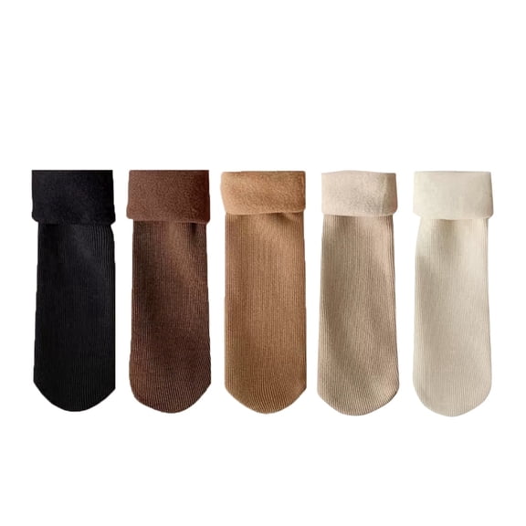 Generic Heavyweight Thermal Crew Socks for Kids Unisex Boys Girls Warm Cushion Cotton Blend, 10-Pair Pack