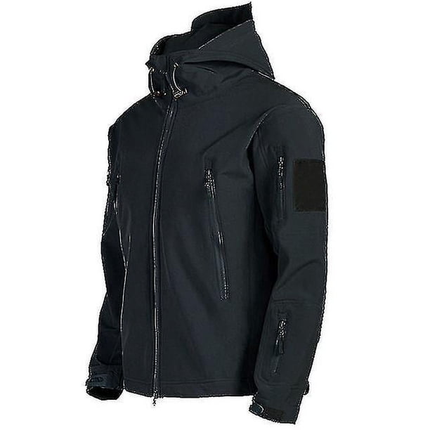 Chaquetas militares de piel de tiburón, suaves y resistentes al viento, impermeables y tácticas para hombre, chaquetas de combate del ejército, abrigos bombardero con capucha para hombre.