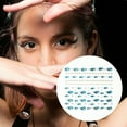 thumbnail image 2 of Unique Bargains 1 Pc Irregular Face Rhinestone Stickers for Concert Blue, 2 of 5