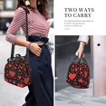 thumbnail image 2 of DouZhe Lunch Bags for Women and Men, Poker Hearts Valentine Pink Prints Reusable Portable Insulated Cooler Waterproof Lunch Tote Bag for Travel Work School Picnic, 2 of 7