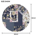thumbnail image 6 of Pioneer Flower Floral Print Pattern Round Tablecloth 60"x60",Wrinkle Wipeable Table Cloth for Kitchen Dining Room Picnic Patio Party, 6 of 6