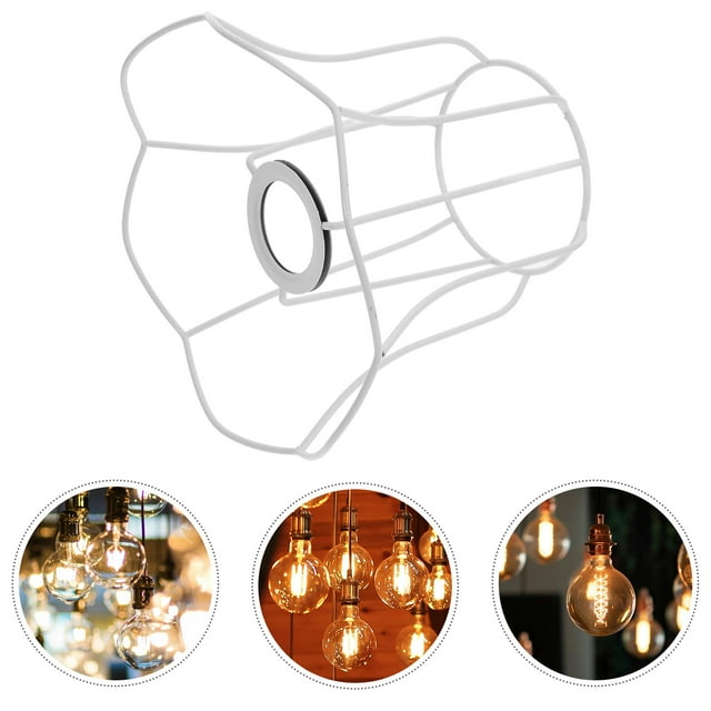 Minkissy Table Lampshade Frames Desk Light Table Lamp Frame Metal Unique Shape 1Pcs for DIY Enthusiasts
