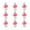 Pink (50pcs), variant on 50-64pcs Plastic Mushroom Shape Charms 17.5x11.5mm for Key Chains Jewelry-Light Pink (50pcs)
