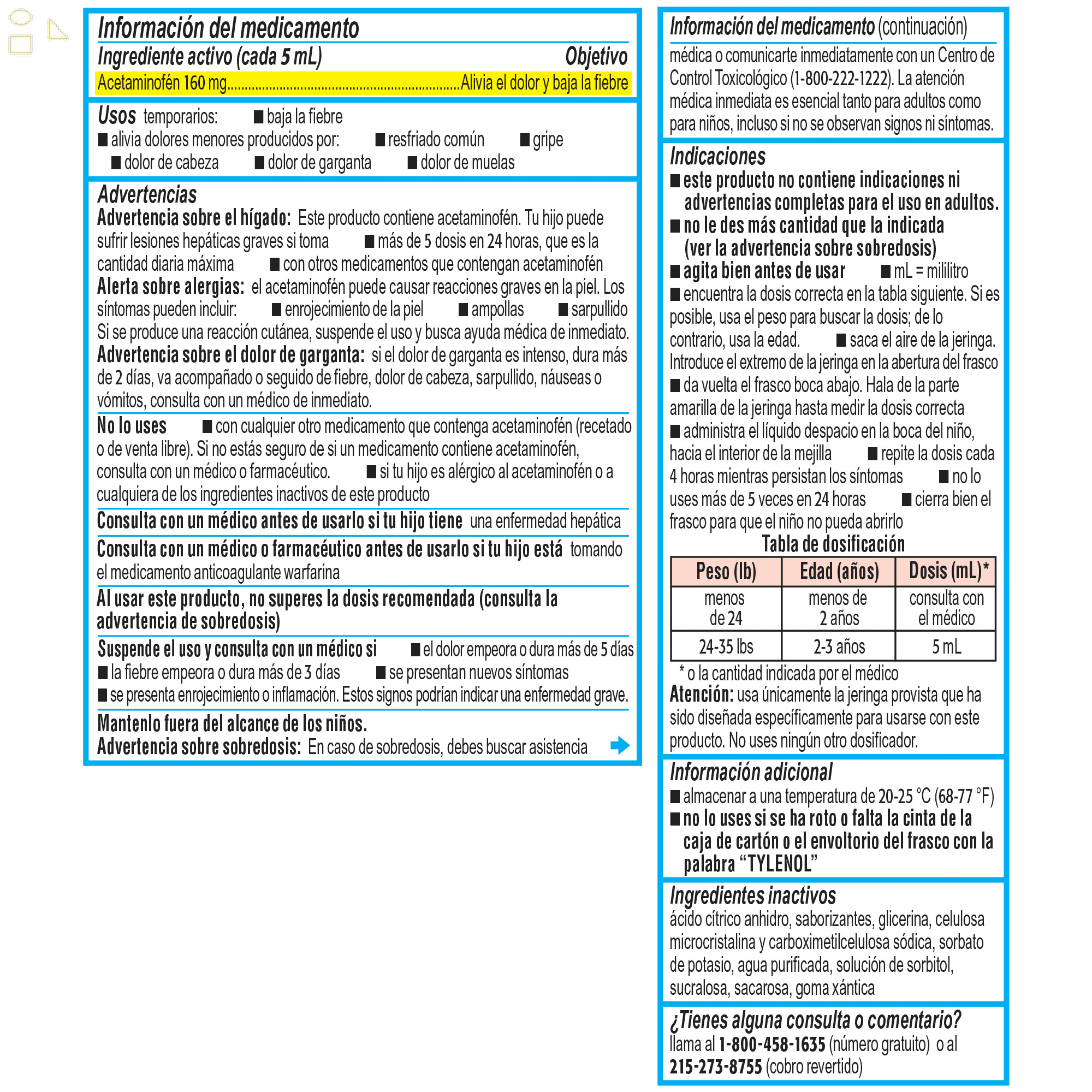 TYLENOL Infants' Acetaminophen Oral Suspension, Cherry Flavor 2 oz (Pack of 2)