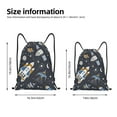 thumbnail image 5 of Yiaed Space Cars Print Drawstring Bags Drawstring Backpack Bulk String Back Pack Gym Sport Bag-Medium, 5 of 5