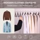 thumbnail image 2 of Hangers FairyHaus, paquete de 30 unidades, nogal, 100% madera dura, 2 of 9