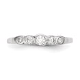 thumbnail image 4 of 925 Sterling Silver 5 Stone Set Cubic Zirconia Cz Ring, 4 of 8