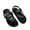 black, variant on Thick Sole Flip Flop Sandals for Women, Flat Casual Beach Thong Slippers
