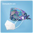 thumbnail image 4 of Operating Hats Nurses Gourd-shaped Long-time Service Pure Color Dull Polish Assorted Colors Buttons Christmas Day Bouffant Caps 32, 4 of 9