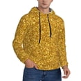 thumbnail image 2 of Salouo Gold Glitter Pattern Men's Fall Hoodie Sweatshirt,Sport Hoodie with Pockets for Men Pullover Casual Hooded Sweatshirt-Small, 2 of 7