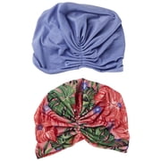Walgreens Soft Knit Turban Headwrap, Assorted Designs, 2-Pieces