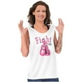 thumbnail image 5 of Fight Boxing Breast Cancer Warrior Tank Top Tee Shirt Women Brisco Brands L, 5 of 6