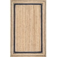 thumbnail image 2 of nuLOOM Rikki Braided Border Jute Accent Rug, 3' x 5', Navy, 2 of 2