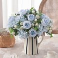 thumbnail image 1 of Simulated Flowers Decorate Not Wither Durable Faux Hydrangea Peony Flowers, 1 of 4