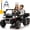 Black, variant on 24V Ride on Toys with Remote Control, 2 Seater Electric Powered Ride on Dump Truck , 4WD 6-Wheel UTV Car w/ Tipping Bucket Trailer, Shovel, Suspension, Bluetooth Music, Big Kids, Pink