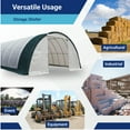 thumbnail image 3 of Chery Industrial Metal Shed Tent, Dome Canopy for Carport Patio, 15+ Years Lifespan, 3 of 18