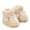 Beige, variant on HUANBAI Winter Baby Boots Soft Warm First Cozy Animal Design Sole For Infant Boys Girls Toddler Footwear Indoor Outdoor Use 0-6 Months