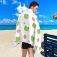 thumbnail image 5 of Dreamtimes Beach Towels Cartoon Frog Camping Towels Floral Flowers Sand Free Beach Towel, 30"x60" Large Beach Towels Quick Dry Bath Travel Towels Pool Yoga Beach Mat for Men Women, 5 of 7