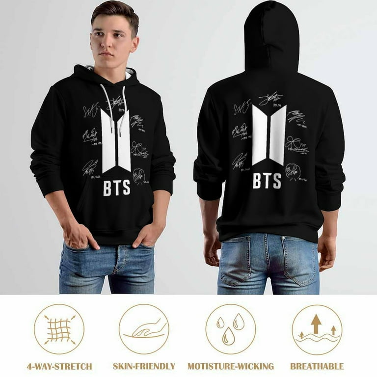 Kpop BTS Hoodie Unisex 3d Novelty Hoodies Graphic Hoodies Pullover