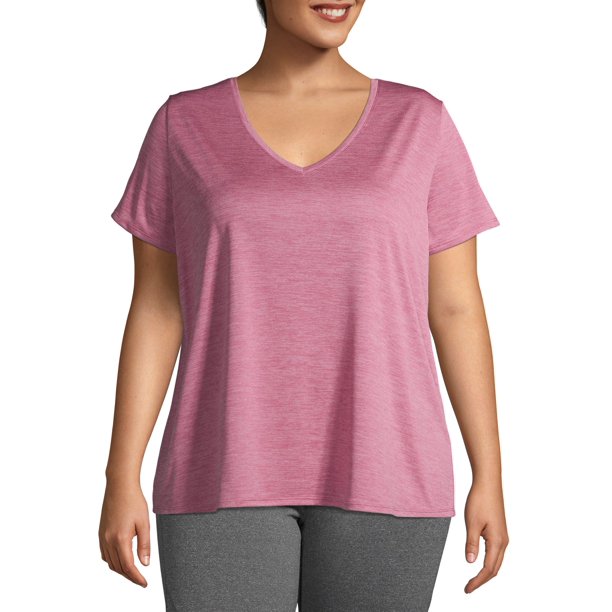 Athletic Works - Athletic Works Women's Plus Size Core Wicking V Neck T ...