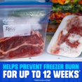 thumbnail image 3 of Ziploc&Acirc;&reg; Medium and Large Freezer Bags, Prevents Freezer Burn, Microwave & Freezer Safe, New Stay-Open Design, Stand-Up Bottom, BPA Free, 2 Pack, 3 of 6