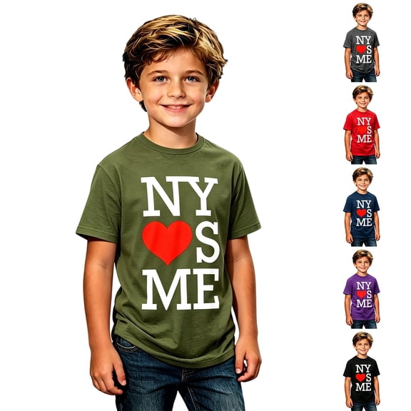 Girls Boys Athletic T-Shirts Kids Boys Graphic Tees Print Casual Shirts For Children Youth Top Tops for Toddlers 2-3 Years
