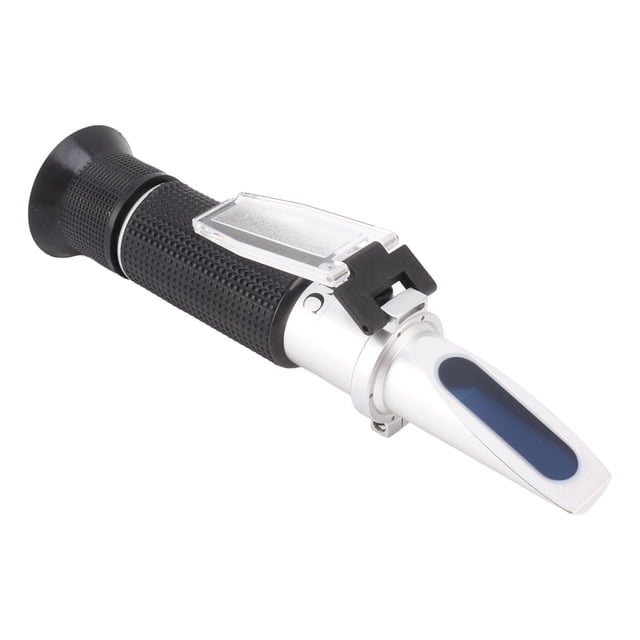 Probador Brix refractómetro Brix Compensación automática de temperatura Proceso de prueba simple Aluminio portátil para contenido de azúcar Gravedad específica ANGGREK Otros