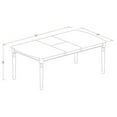 thumbnail image 4 of East West Furniture Dover 5-piece Wood Dining Table and Chairs in Linen White, 4 of 4