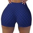 thumbnail image 2 of Fotbe Navy Blue Shorts Sin Costuras – Shorts Deportivos de Cintura Alta para Mujer, Elásticos para Gimnasio, Yoga, Running o Ciclismo-Medium, 2 of 8