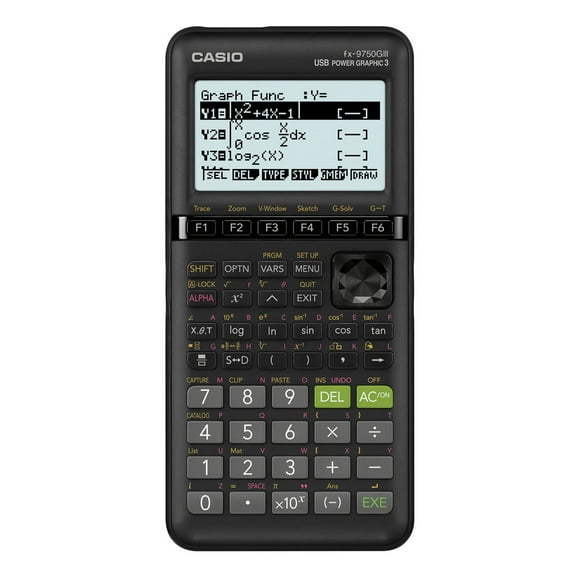 Calculadora gráfica Casio FX-9750GiII con batería recargable