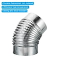 thumbnail image 4 of Unique Bargains 6' OD Elbow 45 Degree Duct Pipe Connector HVAC Galvanized Iron Adapter, 4 of 4