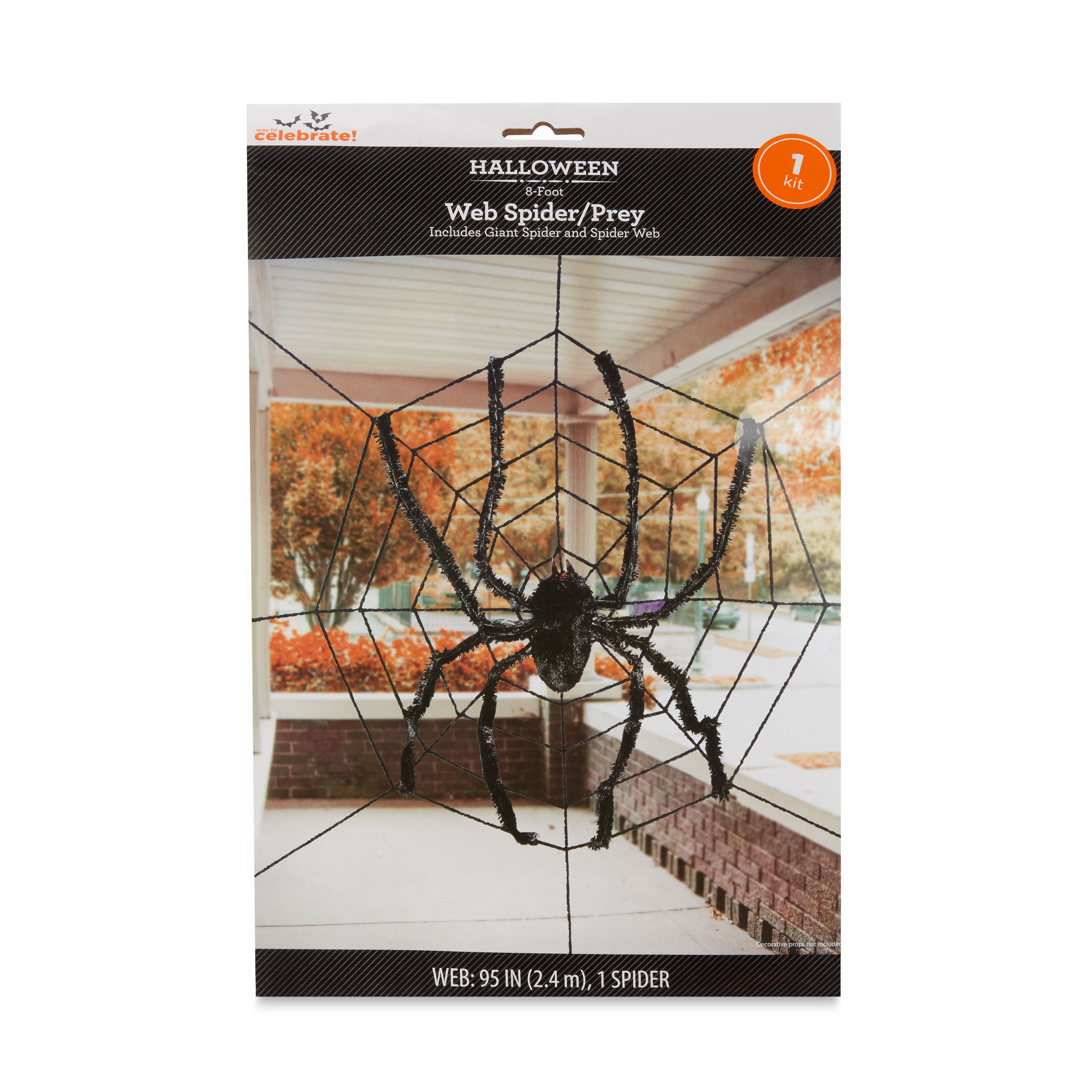 Halloween Fun World Spooky Spiders And Web NEW 10 Spiders & 20 grams of Web 