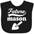 thumbnail image 3 of Inktastic Future Mason Brick Block Occupation Boys or Girls Baby Bib, 3 of 4