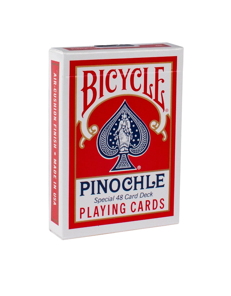 NEW Sealed 1 Red  1 Blue Bicycle Pinochle Jumbo Index Playing Cards #44 Poker 