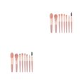 thumbnail image 3 of Minnieouse 8 Pieces/Set Facial Makeup Brush Eye Eyebrow Portable Blush Up Tools Shadow Foundation Cosmetics Brushes Powder Make 2piezas, 3 of 6